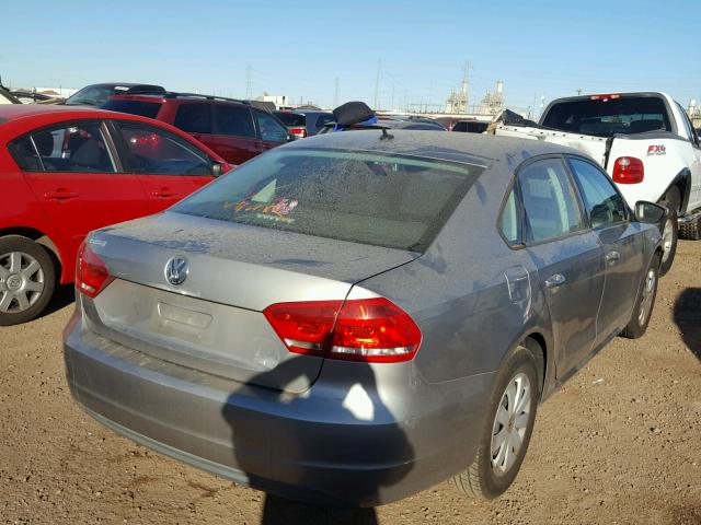 1VWAP7A37CC024118 - 2012 VOLKSWAGEN PASSAT S ვერცხლისფერი ფოტო 4