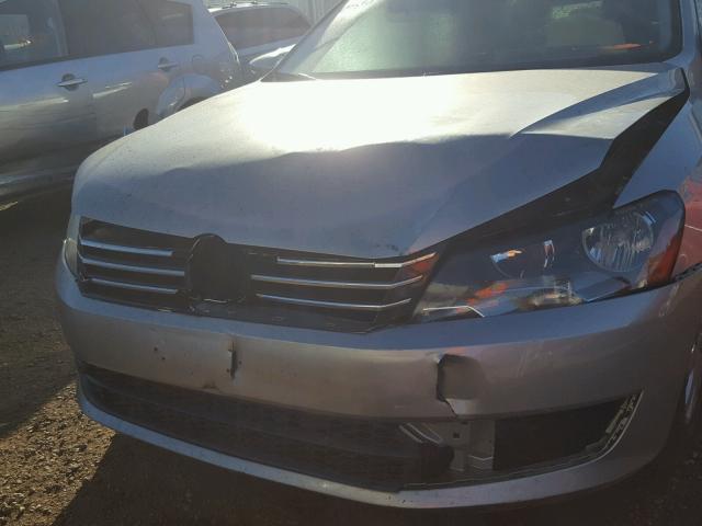 1VWAP7A37CC024118 - 2012 VOLKSWAGEN PASSAT S ვერცხლისფერი ფოტო 9