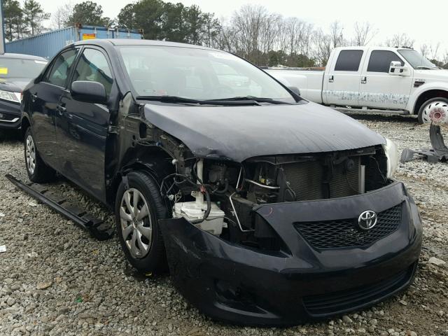 1NXBU4EE6AZ207345 - 2010 TOYOTA COROLLA BA BLACK photo 1