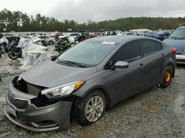 KNAFX4A66G5443845 - 2016 KIA FORTE LX GRAY photo 2