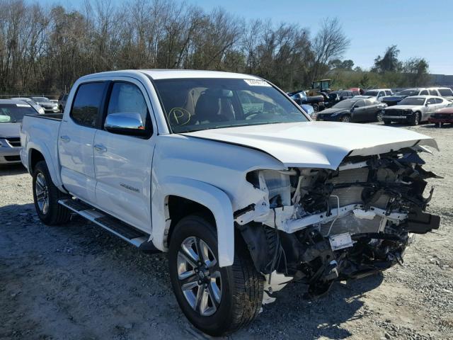 5TFGZ5AN8HX067380 - 2017 TOYOTA TACOMA DOU WHITE photo 1