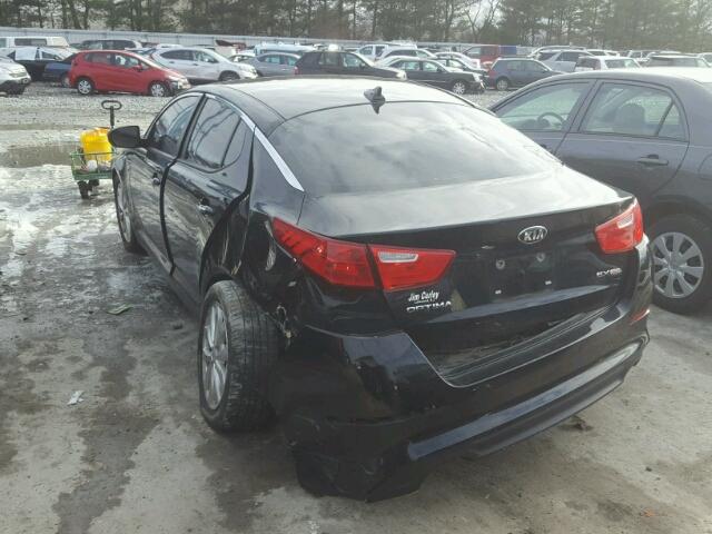 5XXGN4A7XEG287064 - 2014 KIA OPTIMA EX BLACK photo 3