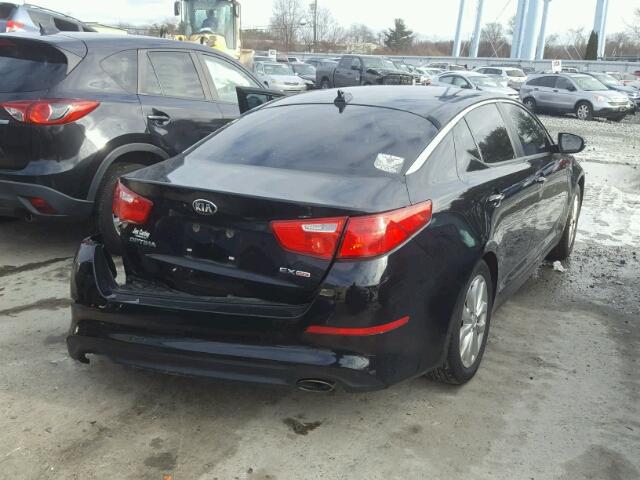 5XXGN4A7XEG287064 - 2014 KIA OPTIMA EX BLACK photo 4