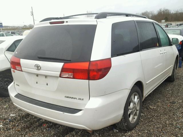 5TDZA22C35S222804 - 2005 TOYOTA SIENNA XLE WHITE photo 4