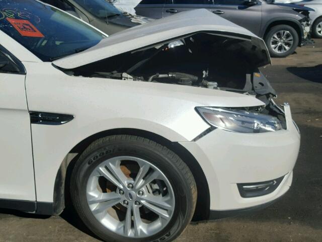 1FAHP2E8XEG136259 - 2014 FORD TAURUS SEL WHITE photo 9