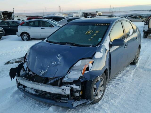 JTDKB20U687766867 - 2008 TOYOTA PRIUS BLUE photo 2