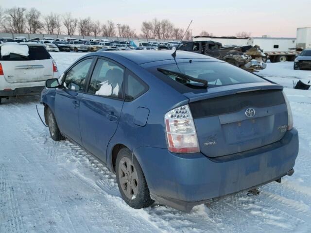 JTDKB20U687766867 - 2008 TOYOTA PRIUS BLUE photo 3