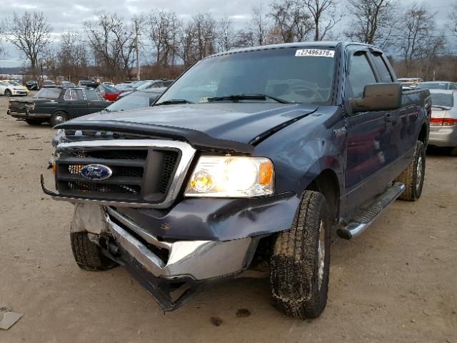 1FTPX14VX6NB12550 - 2006 FORD F150 BLUE photo 2