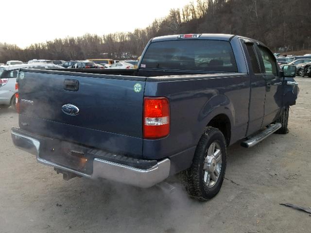 1FTPX14VX6NB12550 - 2006 FORD F150 BLUE photo 4