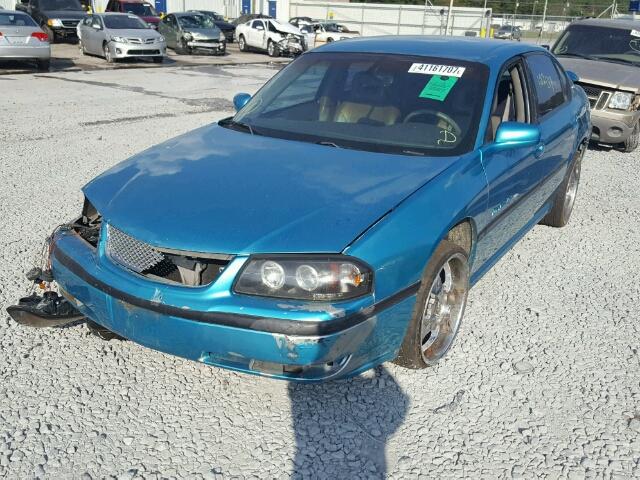 2G1WH55K529182564 - 2002 CHEVROLET IMPALA LS TEAL photo 2