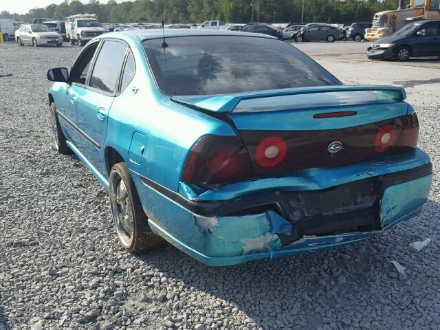 2G1WH55K529182564 - 2002 CHEVROLET IMPALA LS TEAL photo 3