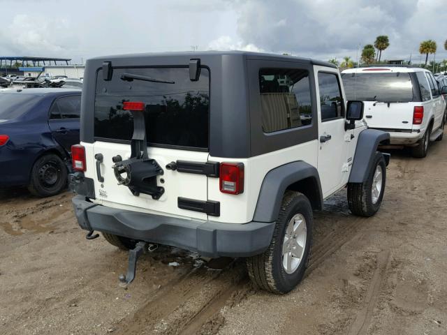 1J4AA2D14AL107935 - 2010 JEEP WRANGLER S WHITE photo 4