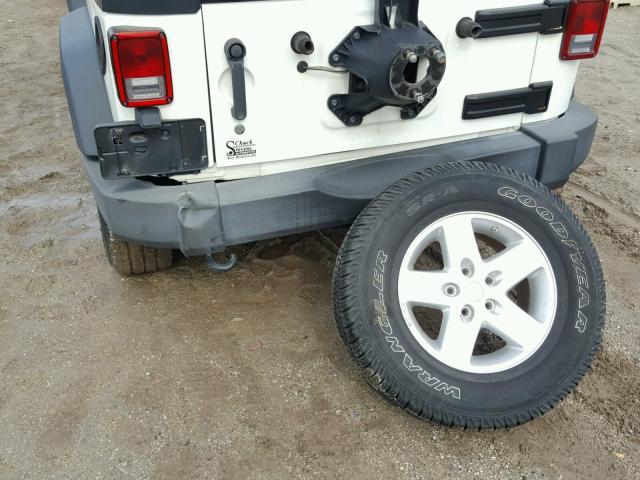 1J4AA2D14AL107935 - 2010 JEEP WRANGLER S WHITE photo 9