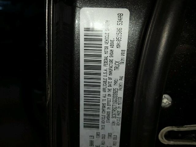 3C6TR5CT1GG333925 - 2016 RAM 2500 ST GRAY photo 10