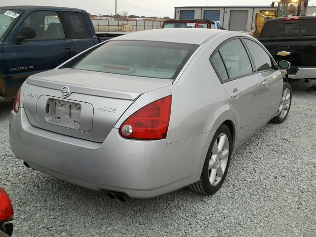 1N4BA41E36C831948 - 2006 NISSAN MAXIMA SE SILVER photo 4