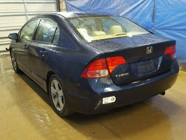 1HGFA16896L137053 - 2006 HONDA CIVIC EX BLUE photo 3