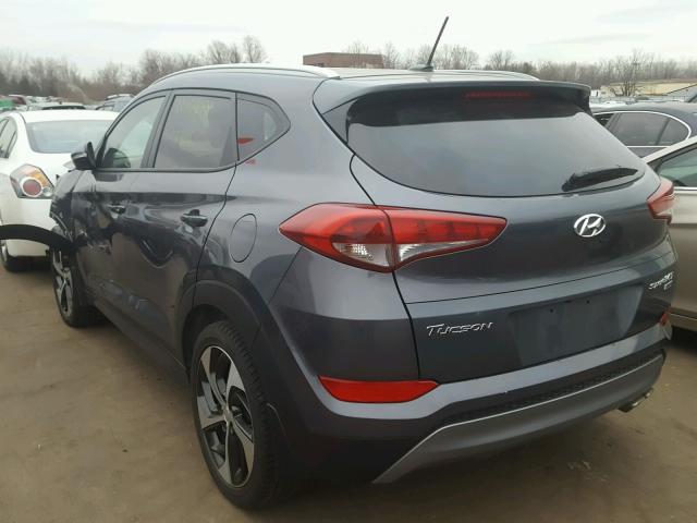 KM8J3CA24GU224996 - 2016 HYUNDAI TUCSON LIM GRAY photo 3