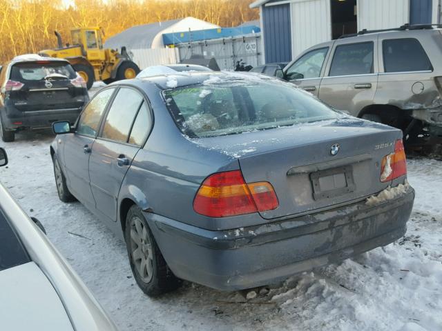 WBAEU33402PF71038 - 2002 BMW 325 XI BLUE photo 3