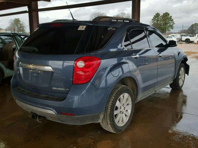 2CNALPEC2B6320126 - 2011 CHEVROLET EQUINOX LT BLUE photo 4