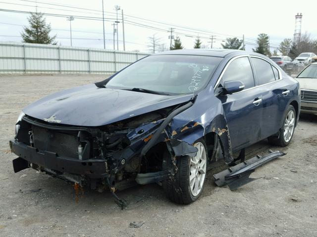 1N4AA5APXAC800708 - 2010 NISSAN MAXIMA S BLUE photo 2