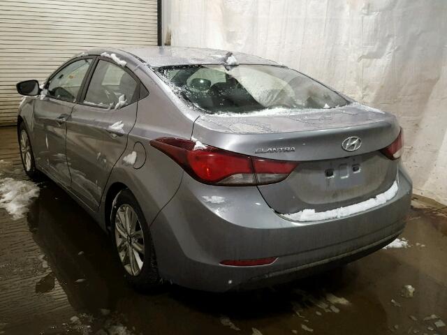 KMHDH4AE4EU117412 - 2014 HYUNDAI ELANTRA SE SILVER photo 3