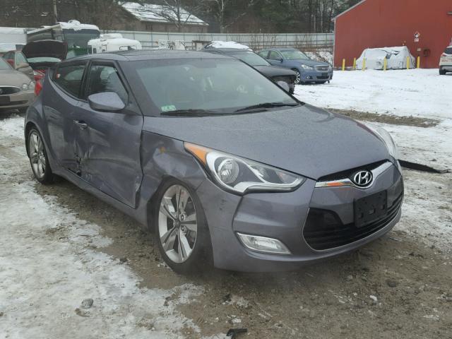 KMHTC6ADXGU289301 - 2016 HYUNDAI VELOSTER B GRAY photo 1