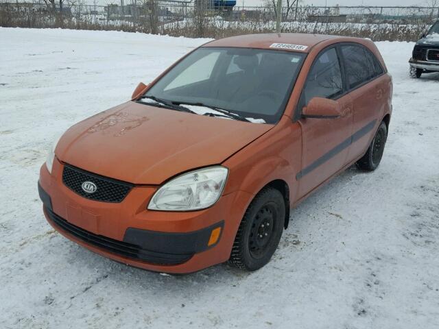 KNADE243096559364 - 2009 KIA RIO 5 SX ORANGE photo 2