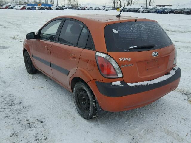 KNADE243096559364 - 2009 KIA RIO 5 SX ORANGE photo 3