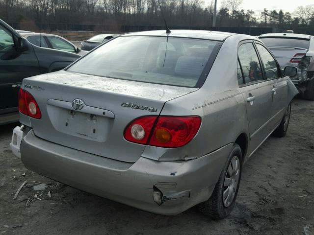 1NXBR32E14Z339496 - 2004 TOYOTA COROLLA CE SILVER photo 4