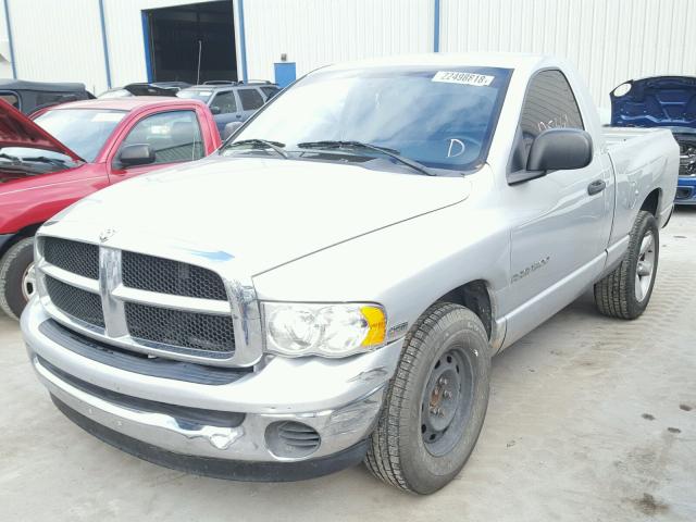 1D7HA16D55J628434 - 2005 DODGE RAM 1500 S SILVER photo 2