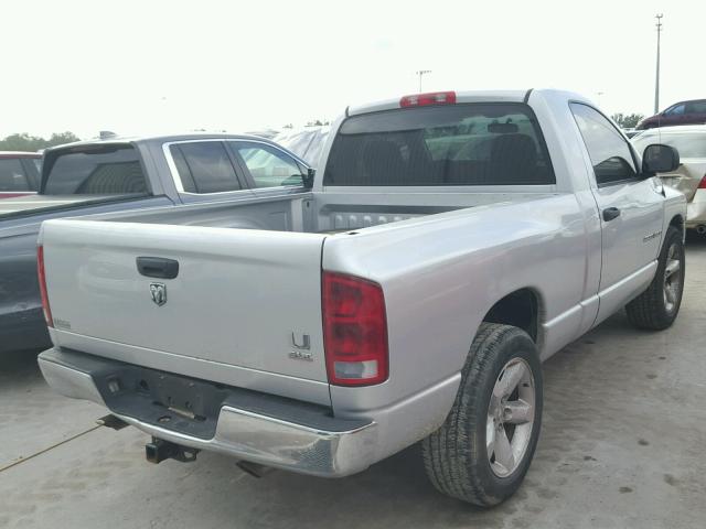 1D7HA16D55J628434 - 2005 DODGE RAM 1500 S SILVER photo 4