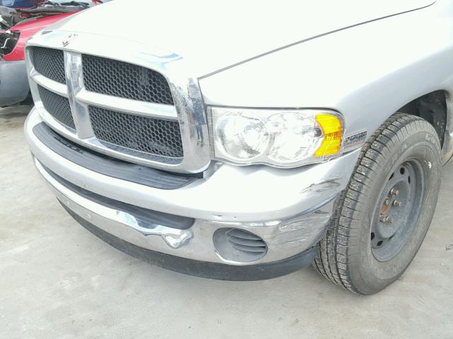 1D7HA16D55J628434 - 2005 DODGE RAM 1500 S SILVER photo 9