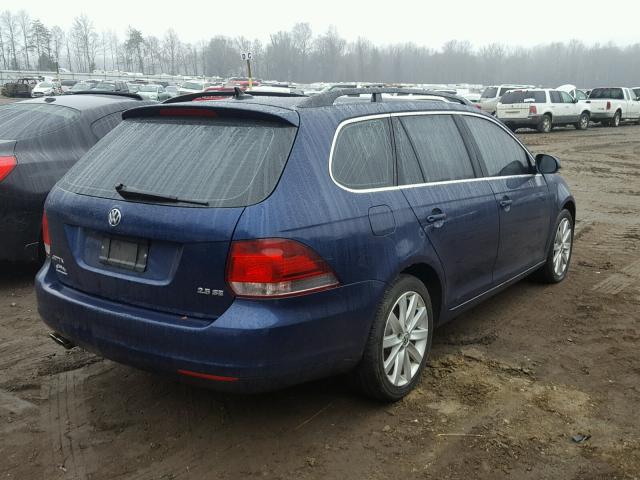 3VWPX7AJ8BM657846 - 2011 VOLKSWAGEN JETTA S BLUE photo 4