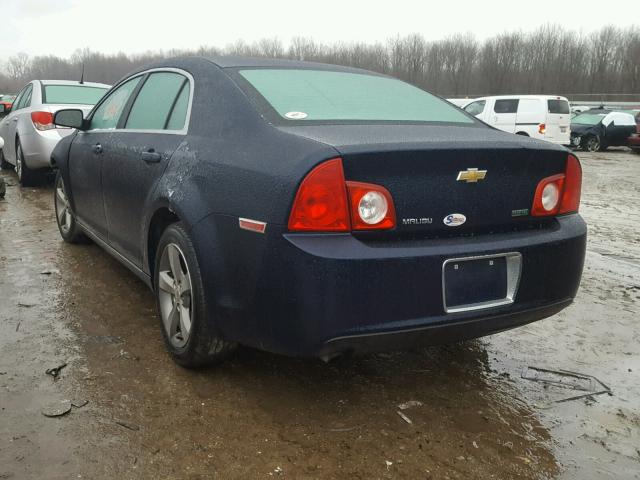 1G1ZC5EU0BF183075 - 2011 CHEVROLET MALIBU 1LT BLUE photo 3