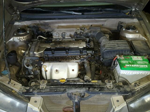 KMHDN45D62U440091 - 2002 HYUNDAI ELANTRA GL GOLD photo 7