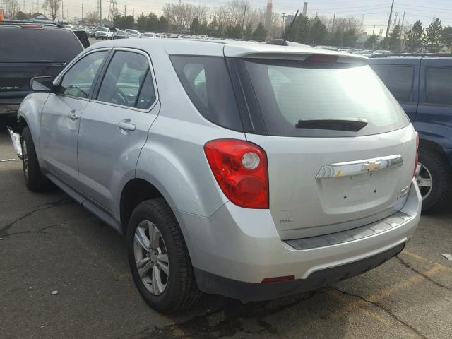 1GNFLEEK6FZ123189 - 2015 CHEVROLET EQUINOX LS SILVER photo 3