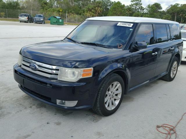 2FMEK62C09BA11212 - 2009 FORD FLEX SEL BLUE photo 2