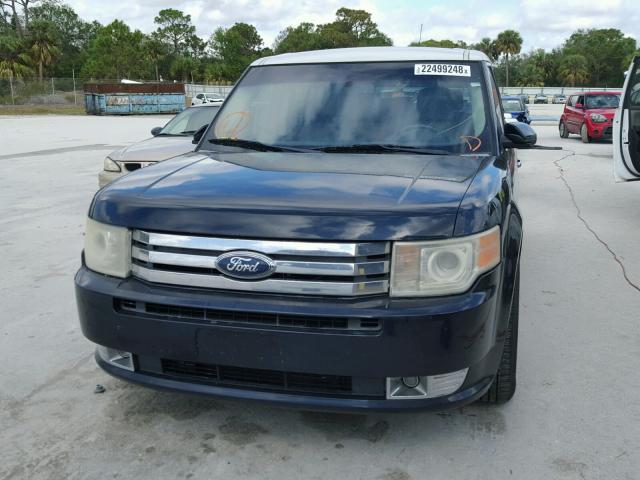 2FMEK62C09BA11212 - 2009 FORD FLEX SEL BLUE photo 9