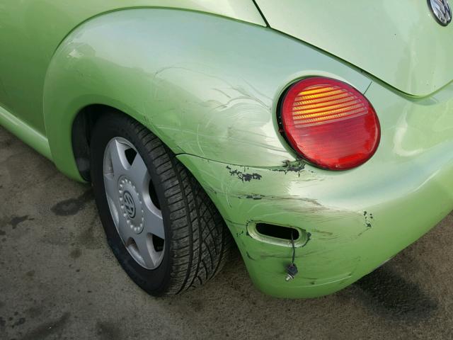 3VWCC21C3YM406594 - 2000 VOLKSWAGEN NEW BEETLE GREEN photo 9