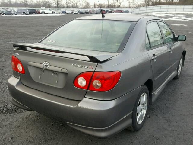 2T1BR32E65C488439 - 2005 TOYOTA COROLLA CE GRAY photo 4