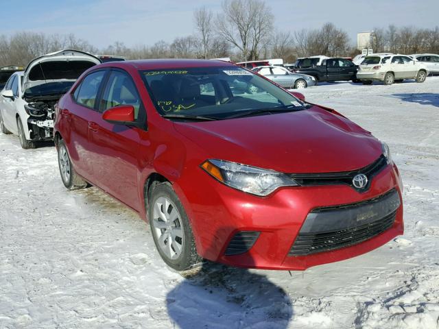 5YFBURHE3GP524874 - 2016 TOYOTA COROLLA L RED photo 1