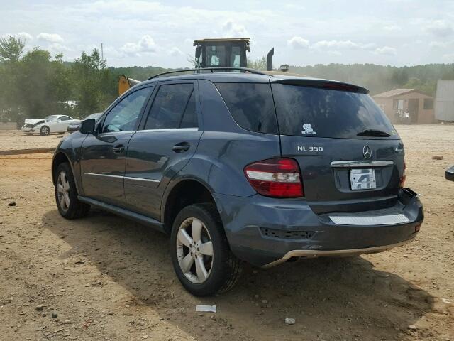 4JGBB8GB3BA676704 - 2011 MERCEDES-BENZ ML 350 4MA CHARCOAL photo 3