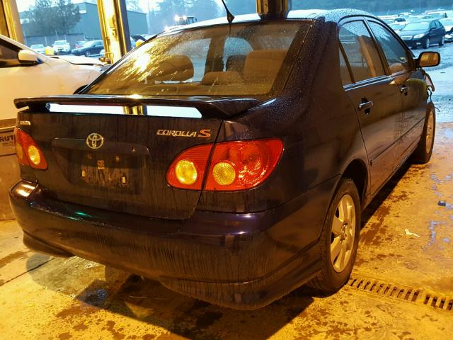 1NXBR30E57Z782743 - 2007 TOYOTA COROLLA CE BLUE photo 4