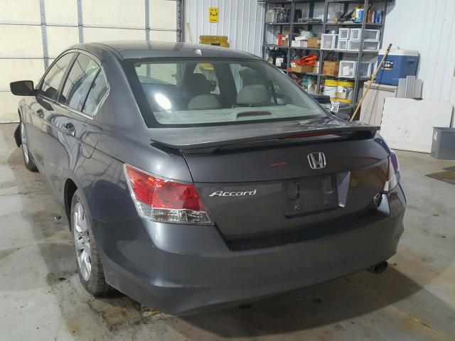 1HGCP26819A056300 - 2009 HONDA ACCORD EXL GRAY photo 3