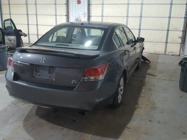 1HGCP26819A056300 - 2009 HONDA ACCORD EXL GRAY photo 4