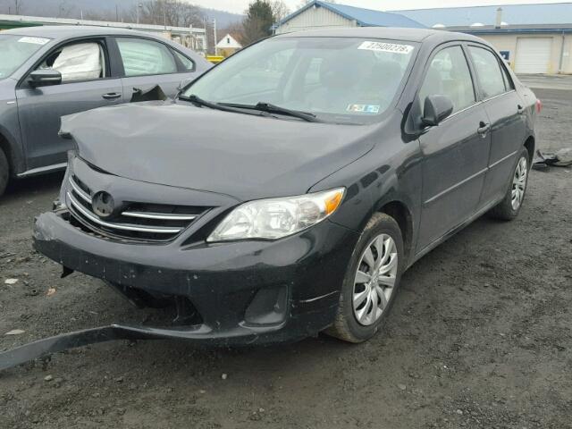 2T1BU4EE0DC023525 - 2013 TOYOTA COROLLA BA BLACK photo 2