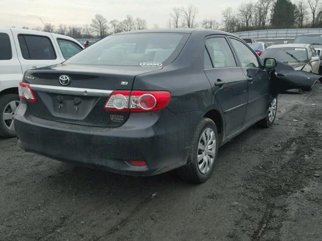 2T1BU4EE0DC023525 - 2013 TOYOTA COROLLA BA BLACK photo 4