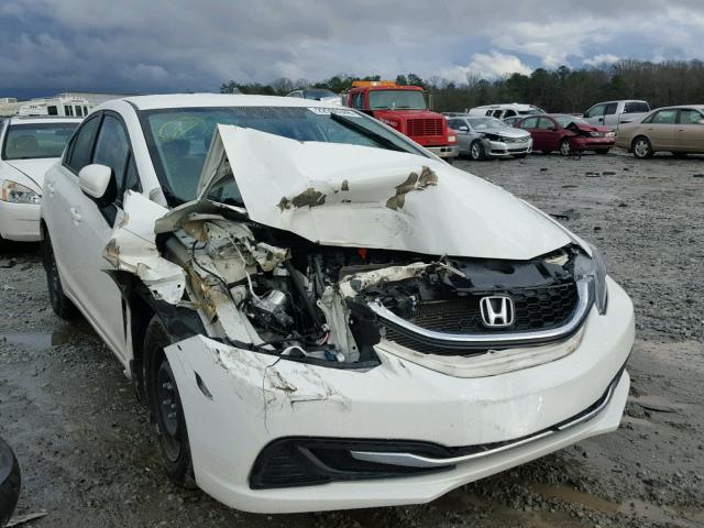 2HGFB2F58EH528506 - 2014 HONDA CIVIC LX WHITE photo 1