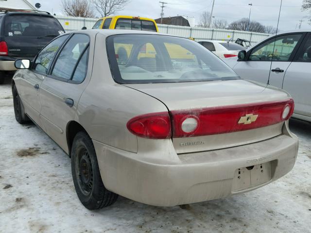 1G1JC52F847196981 - 2004 CHEVROLET CAVALIER TAN photo 3