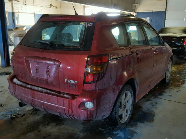 5Y2SL65806Z462760 - 2006 PONTIAC VIBE RED photo 4